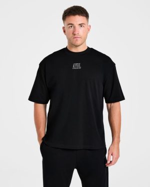 Creatures Of Power Oversized T-Shirt - Premium Black Cotton Tee
