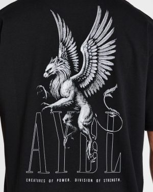 Creatures Of Power Oversized T-Shirt - Premium Black Cotton Tee