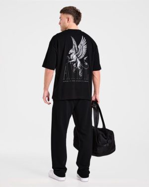 Creatures Of Power Oversized T-Shirt - Premium Black Cotton Tee