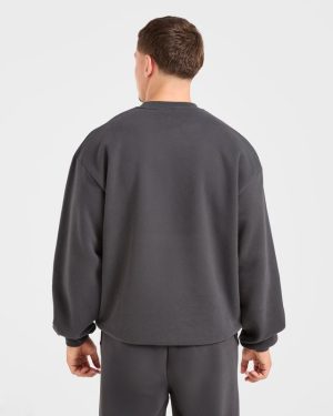 Academy Oversized Sweater - Charcoal: The Ultimate Comfort Upgrade