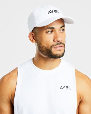 Premium Embroidered Cap - White | AYBL Authentic Cotton Headwear