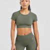Adapt Seamless Crop Top - Green: The Ultimate Performance Fit