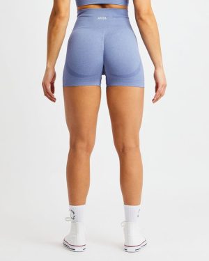 Empower Seamless Shorts - Blue Marl: The Ultimate Performance Wear