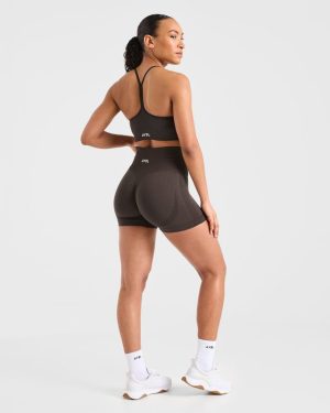Empower Seamless Shorts - Cocoa Brown: The Ultimate Performance Wear