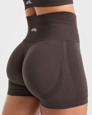 Empower Seamless Shorts - Cocoa Brown: The Ultimate Performance Wear
