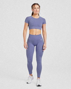 Adapt Seamless Crop Top - Iris Blue: The Ultimate Performance Fit