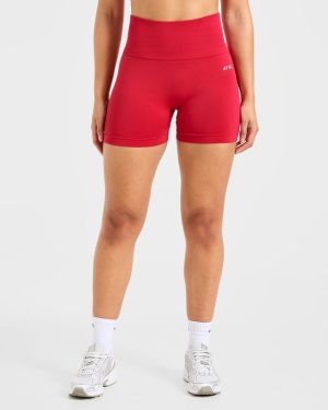 Empower Seamless Shorts - Red: The Ultimate Performance Wear