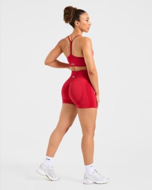 Empower Seamless Shorts - Red: The Ultimate Performance Wear