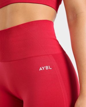 Empower Seamless Shorts - Red: The Ultimate Performance Wear