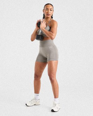Empower Seamless Shorts - Taupe: The Ultimate Performance Wear