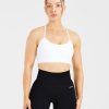Empower Seamless Sports Bra - White: Ultimate Comfort & Performance