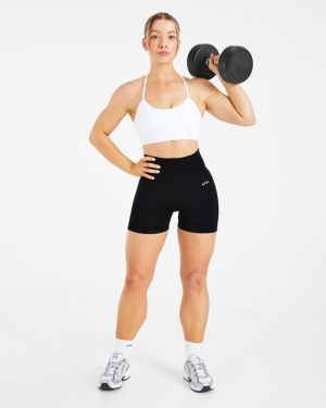 Empower Seamless Sports Bra - White: Ultimate Comfort & Performance