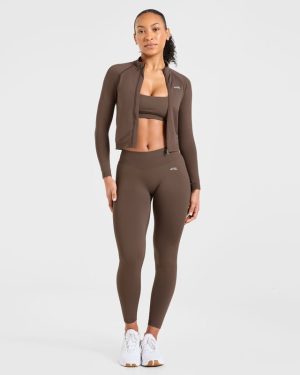 Enhance Seamless Leggings - Brown: Ultimate Performance & Sculpt