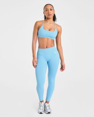 Enhance Seamless Leggings - Powder Blue: The Ultimate Compression Fit