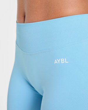 Enhance Seamless Leggings - Powder Blue: The Ultimate Compression Fit