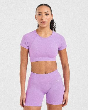 Adapt Seamless Crop Top - Spring Lilac: The Ultimate Spring Activewear Essential