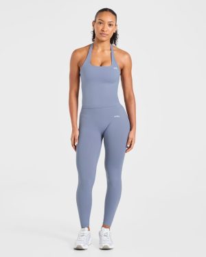 Enhance Seamless Leggings - Slate Blue: The Ultimate Performance Wear