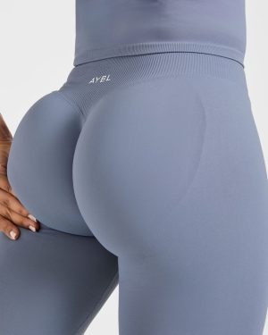 Enhance Seamless Leggings - Slate Blue: The Ultimate Performance Wear