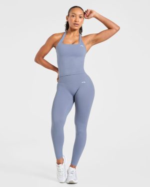 Enhance Seamless Leggings - Slate Blue: The Ultimate Performance Wear