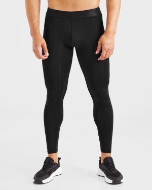 Essential Base Layer Leggings - Black: The Ultimate Second-Skin Performance Fit