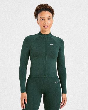 Adapt Seamless Jacket - Deep Forest: The Ultimate Sculpting Activewear
