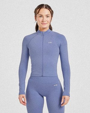 Adapt Seamless Jacket - Iris Blue: The Ultimate Sculpting Activewear