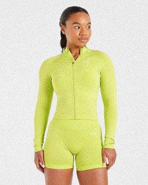 Adapt Seamless Jacket - Lime Green: The Ultimate Summer Sculpting Layer