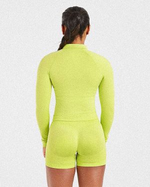 Adapt Seamless Jacket - Lime Green: The Ultimate Summer Sculpting Layer