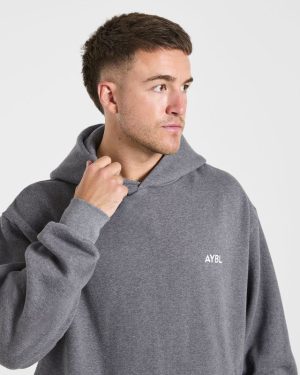 Essential Oversized Hoodie - Charcoal Marl: The Ultimate Comfort Upgrade