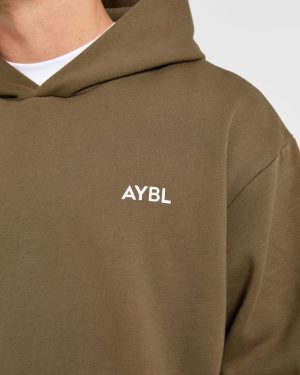 Essential Oversized Hoodie - Olive Green: The Ultimate Comfort Upgrade