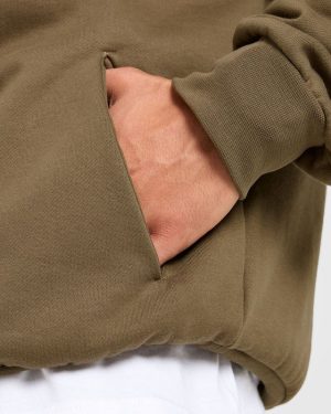 Essential Oversized Hoodie - Olive Green: The Ultimate Comfort Upgrade