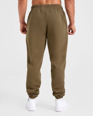 Essential Oversized Joggers - Olive Green: The Ultimate Rest Day Companion
