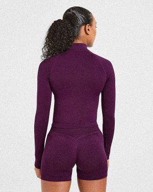 Adapt Seamless Jacket - Midnight Plum: The Ultimate Sculpting Layer
