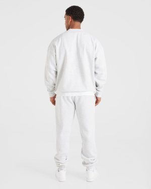 Essential Oversized Sweater - Grey Marl: The Ultimate Comfort Upgrade