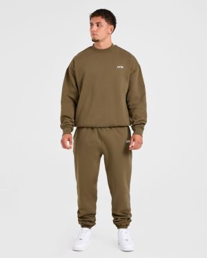 Essential Oversized Sweater - Olive Green | Premium Comfort & Style
