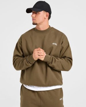 Essential Oversized Sweater - Olive Green | Premium Comfort & Style