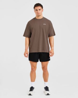 Essential Oversized T Shirt - Brown: The Ultimate Comfort Staple