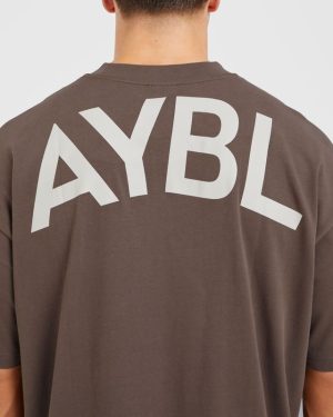 Essential Oversized T Shirt - Brown: The Ultimate Comfort Staple