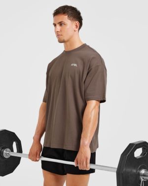 Essential Oversized T Shirt - Brown: The Ultimate Comfort Staple