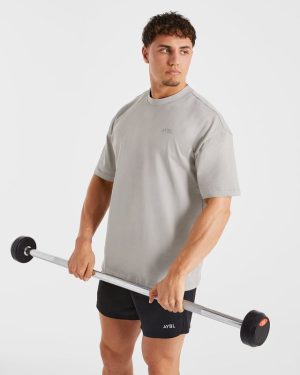 Essential Oversized T Shirt - Fog: The Ultimate Comfort Upgrade