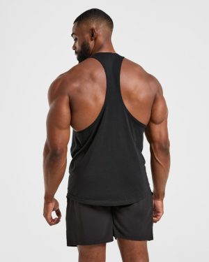 Essential Stringer - Black: The Ultimate Gym Companion