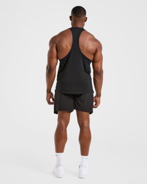 Essential Stringer - Black: The Ultimate Gym Companion