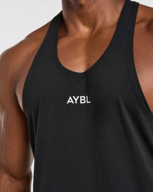 Essential Stringer - Black: The Ultimate Gym Companion
