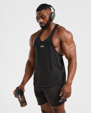 Essential Stringer - Black: The Ultimate Gym Companion