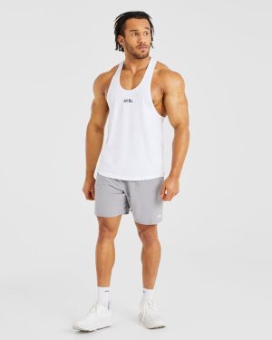 Essential Stringer - White: The Ultimate Gym Companion