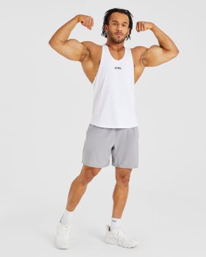 Essential Stringer - White: The Ultimate Gym Companion