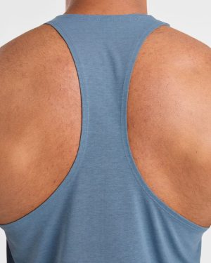 Essential Stringer - Slate Blue: The Ultimate Gym Companion