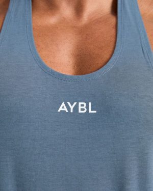 Essential Stringer - Slate Blue: The Ultimate Gym Companion