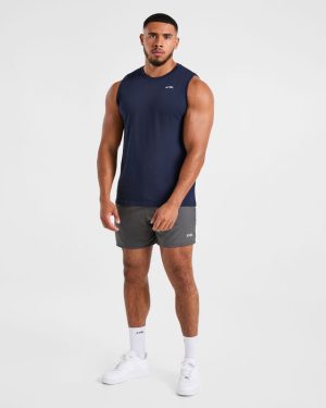 Essential Tank - Navy: The Ultimate Cotton Performance Top