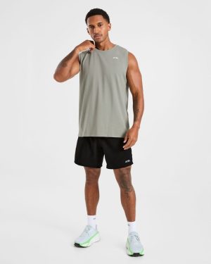 Essential Tank - Washed Sage: The Ultimate Cotton Workout Staple